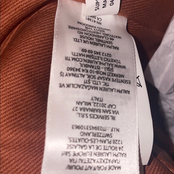 Polo by Ralph Lauren Tan Leather Backpack - Picture 9 of 9